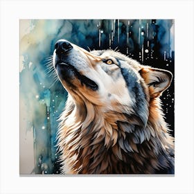 Howling Wolf Canvas Print