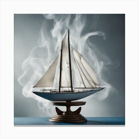 Sailboat Aromatherapy Diffuser Canvas Print