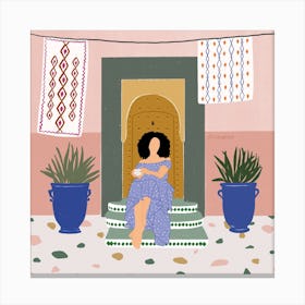 Moroccan Girl Canvas Print