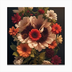 Flowers In A Vase Canvas Print