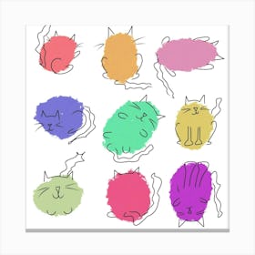 Kitty Cats Canvas Print