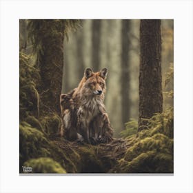 Red Fox In The Forest Canvas Print