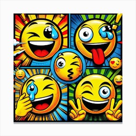 Emojis Canvas Print
