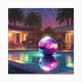 Summer Sparkle Disco Ball Delight (3) Canvas Print