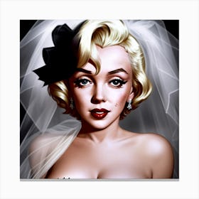 Marilyn Monroe Haunting Bridal Affair Canvas Print