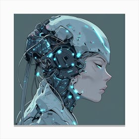 Robot Girl 5 Canvas Print