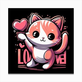 Kawaii Cat 1 Canvas Print