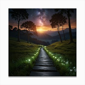 Path To The Stars 1 Canvas Print