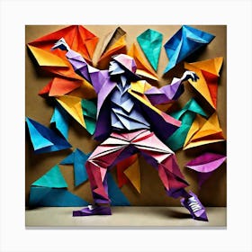 Origami Dancer 132 Canvas Print