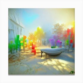 Rainbow World Canvas Print