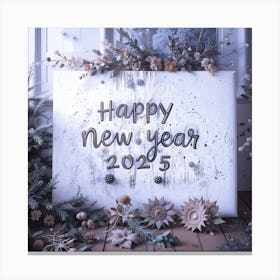 Happy New Year 2025 Canvas Print