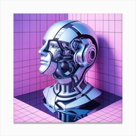 Robot Head Canvas Print