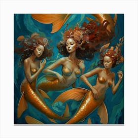 the mermaids Canvas Print