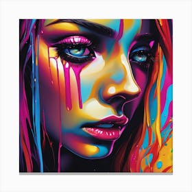 Crying Canvas Print