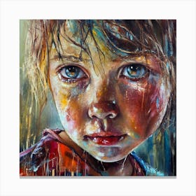 Child With Blue Eyes Canvas Print