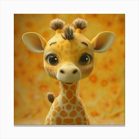 Cute Giraffe 2 Canvas Print