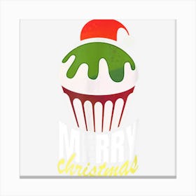 Lovable Cake Of Pleasant Christmas Quote Canvas Print