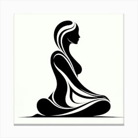 Meditating Woman 1 Canvas Print