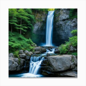 Waterfall In The Forest 23 Canvas Print