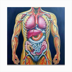 Organs Of The Human Body 10 Canvas Print