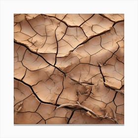 Dry Cracked Earth 3 Canvas Print