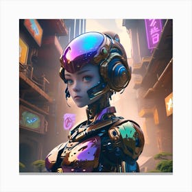 Robot Girl 1 Canvas Print