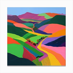 Colourful Abstract Brecon Beacons National Park Wales 3 Canvas Print