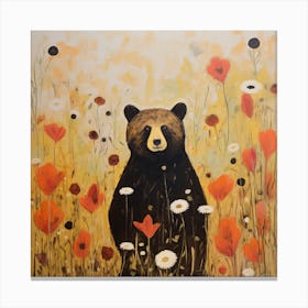 Bear Autumn Canvas Print