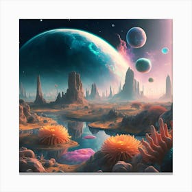 Alien Landscape Canvas Print