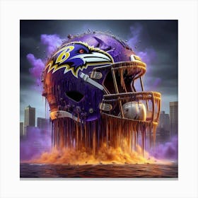 Baltimore Ravens Helmet 1 Canvas Print