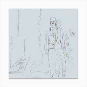 Man In A Room Canvas Print