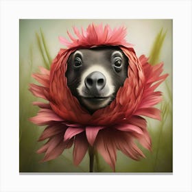 ABSTRACT DOG ART Canvas Print