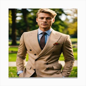 Man In A Suit Canvas Print