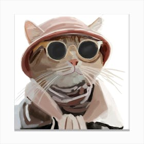 Fashion cat Canvas Print