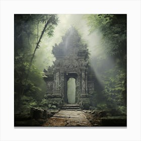 Temple In The Jungle 1 Canvas Print