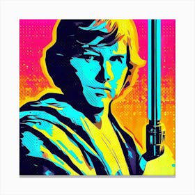 Luke Skywalker Pop Art Canvas Print