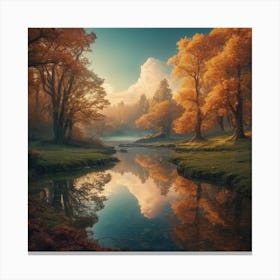 Autumn In The Forest Canvas Print