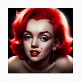 Scarlet Marilyn Monroe Canvas Print