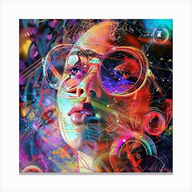 Psychedelic Woman 1 Canvas Print