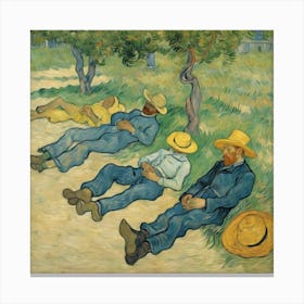 The Siesta La Siesta Vincent Van Gogh 4 Canvas Print