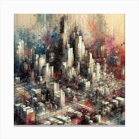 Abstract Cityscape 23 Canvas Print