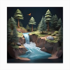 3d Landscape Canvas Print