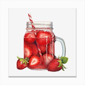 Strawberry Iced Tea 3 Canvas Print