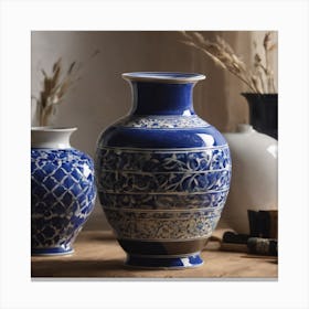 BB Borsa Chinese Vases Canvas Print