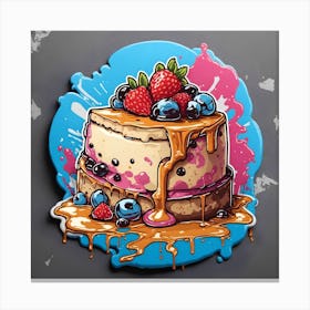 Cake Splatter Canvas Print