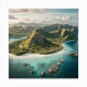 Aerial shot El Nido Palawan, PH Canvas Print