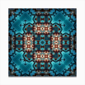 The Blue Decor Is A Wonderful Pattern 1 Canvas Print