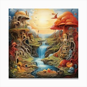 'Alien City' art Canvas Print