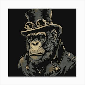 Steampunk Ape 2 Canvas Print