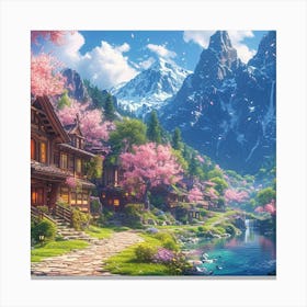 Japanese Village Canvas Print